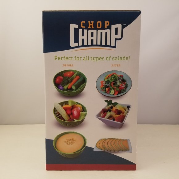 Chop Champ Quick & Easy Salad Cutter & More Includes Knife AS SEEN ON TV!🆕 - Picture 2 of 6